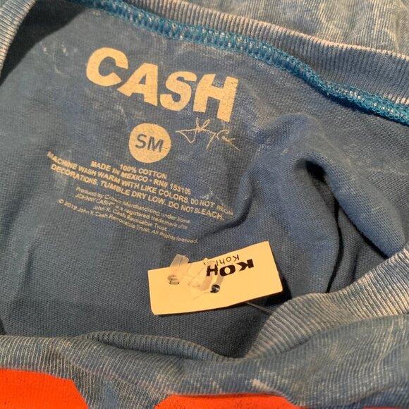 NWT - Licensed Character Johnny Cash Flag Tee - Picture 7 of 7